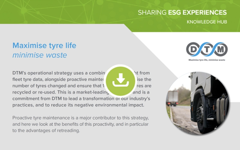 Maximise tyre life minimise waste